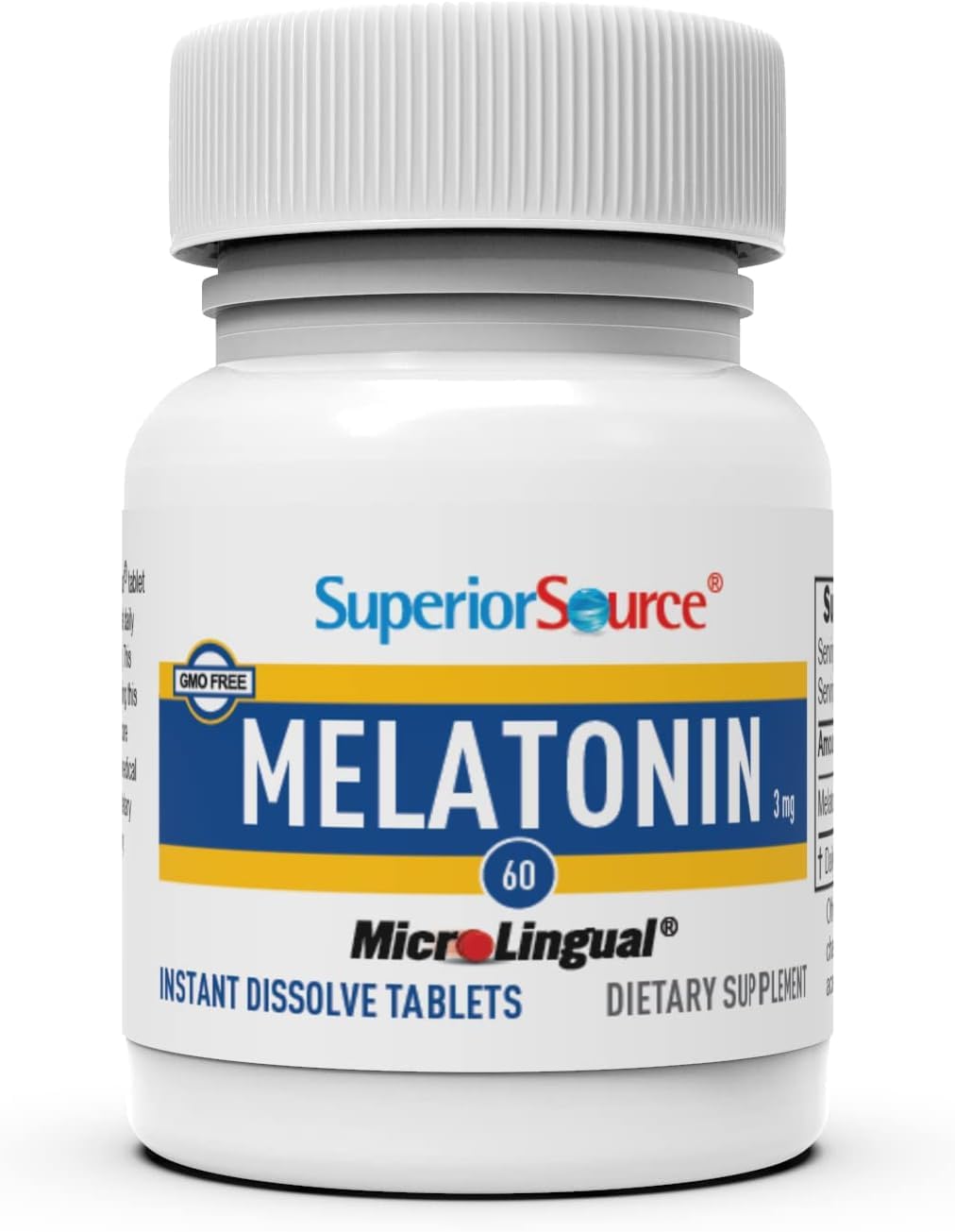 Foto 4 pulgar | Melatonina Superior Source 3 mg 60 Tabletas - Venta Internacional