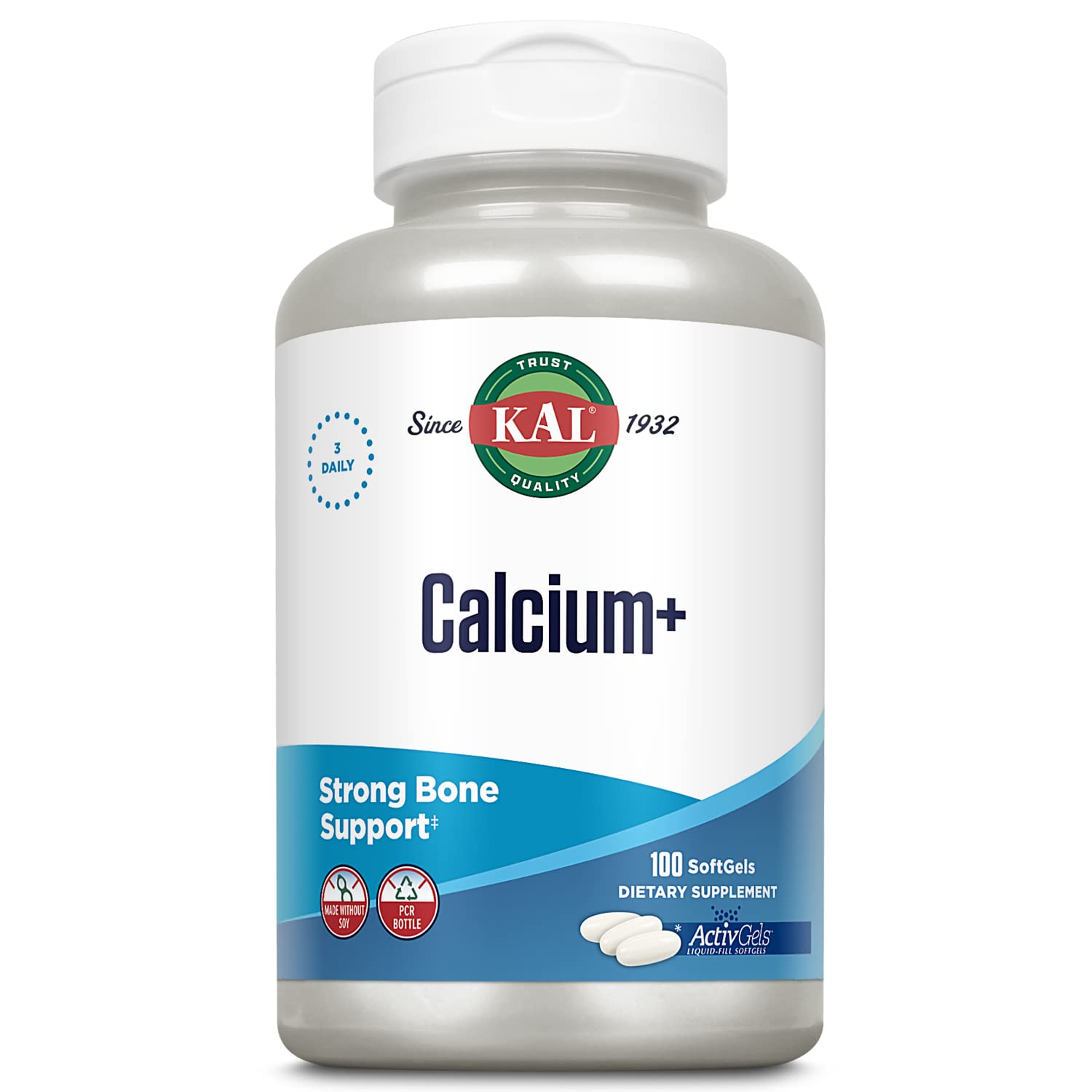 Foto 2 pulgar | Suplemento Kal Calcium+ Activgels de 1000 mg con Magnesio y Zinc 100 Softgels - Venta Internacional