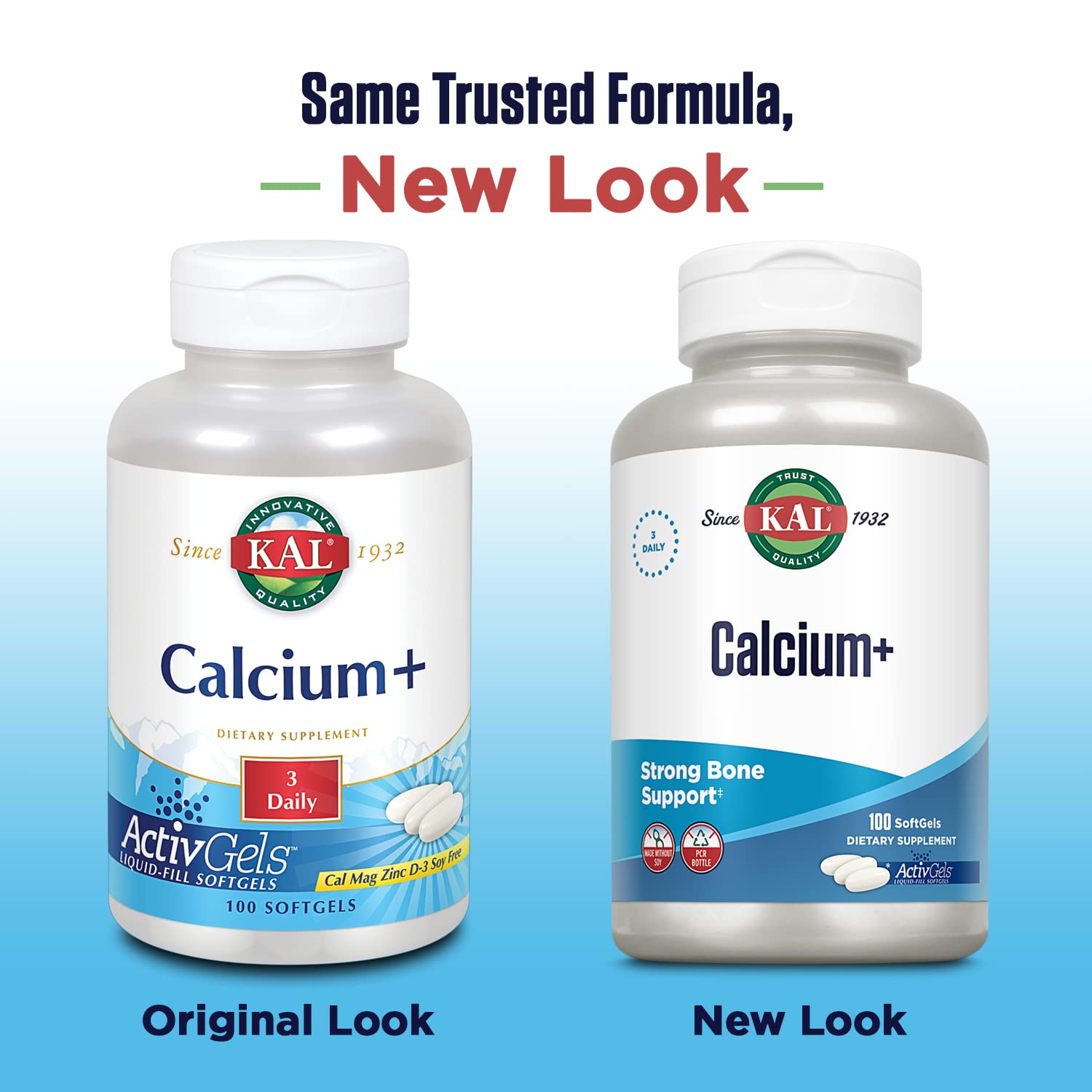 Foto 3 pulgar | Suplemento Kal Calcium+ Activgels de 1000 mg con Magnesio y Zinc 100 Softgels - Venta Internacional
