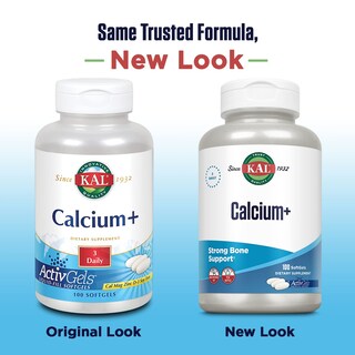 Foto 2 | Suplemento Kal Calcium+ Activgels de 1000 mg con Magnesio y Zinc 100 Softgels - Venta Internacional