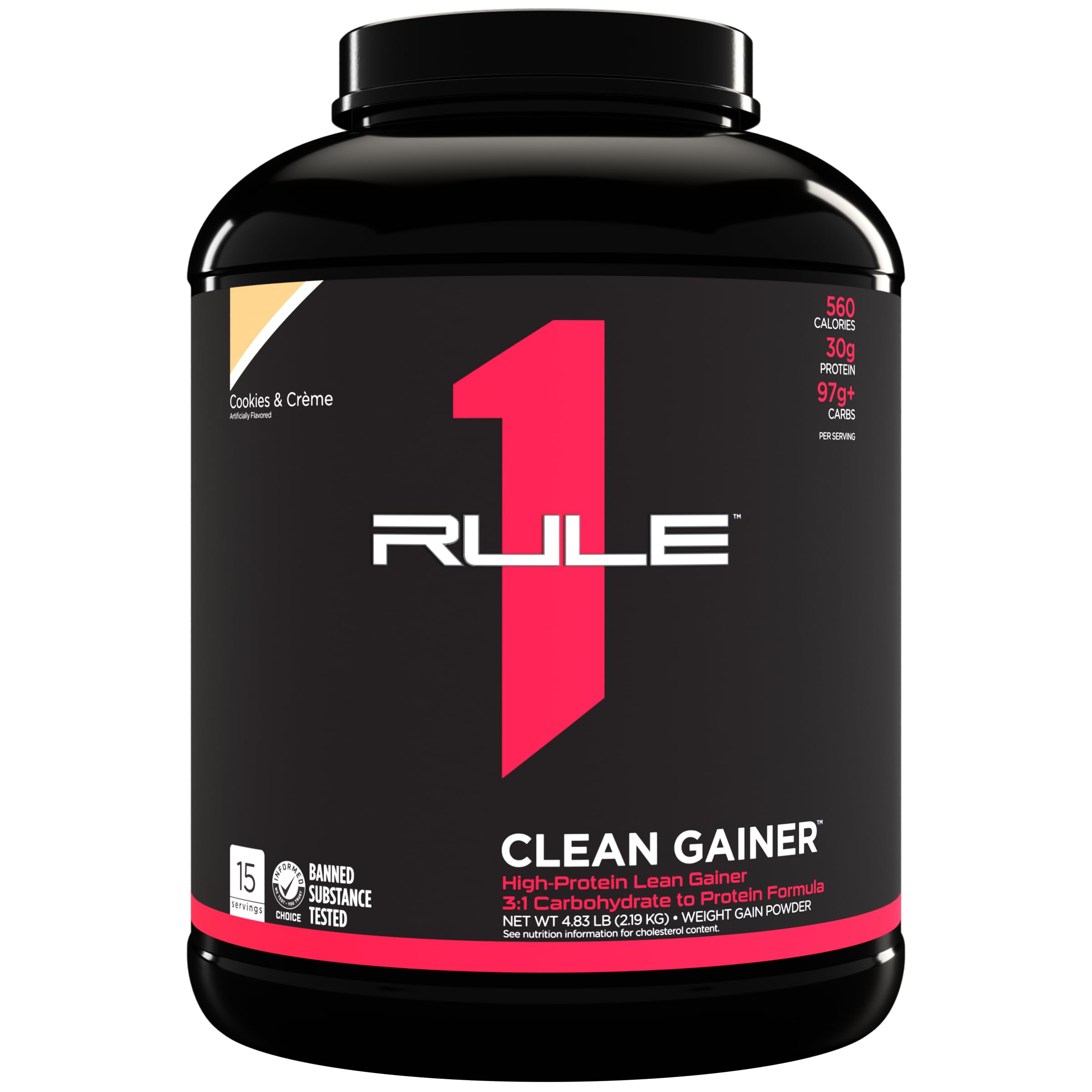 Foto 2 pulgar | Suplemento Rule 1 Proteins R1 Clean Gainer Sabor Cookies & Cream 15 Porciones 2.19 kg - Venta Internacional