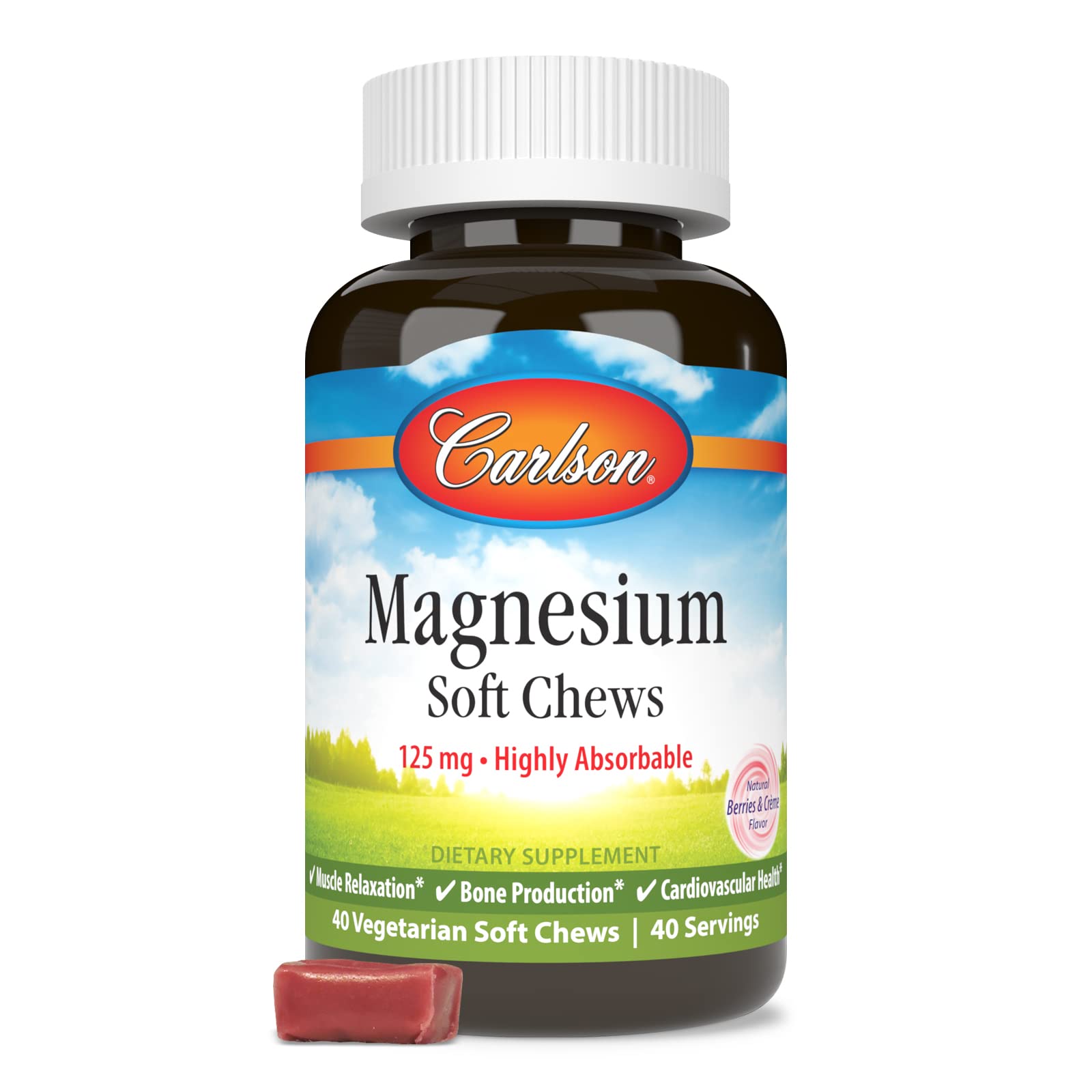 Foto 1 | Magnesio Carlson Bayas y Crema 125 mg - Venta Internacional