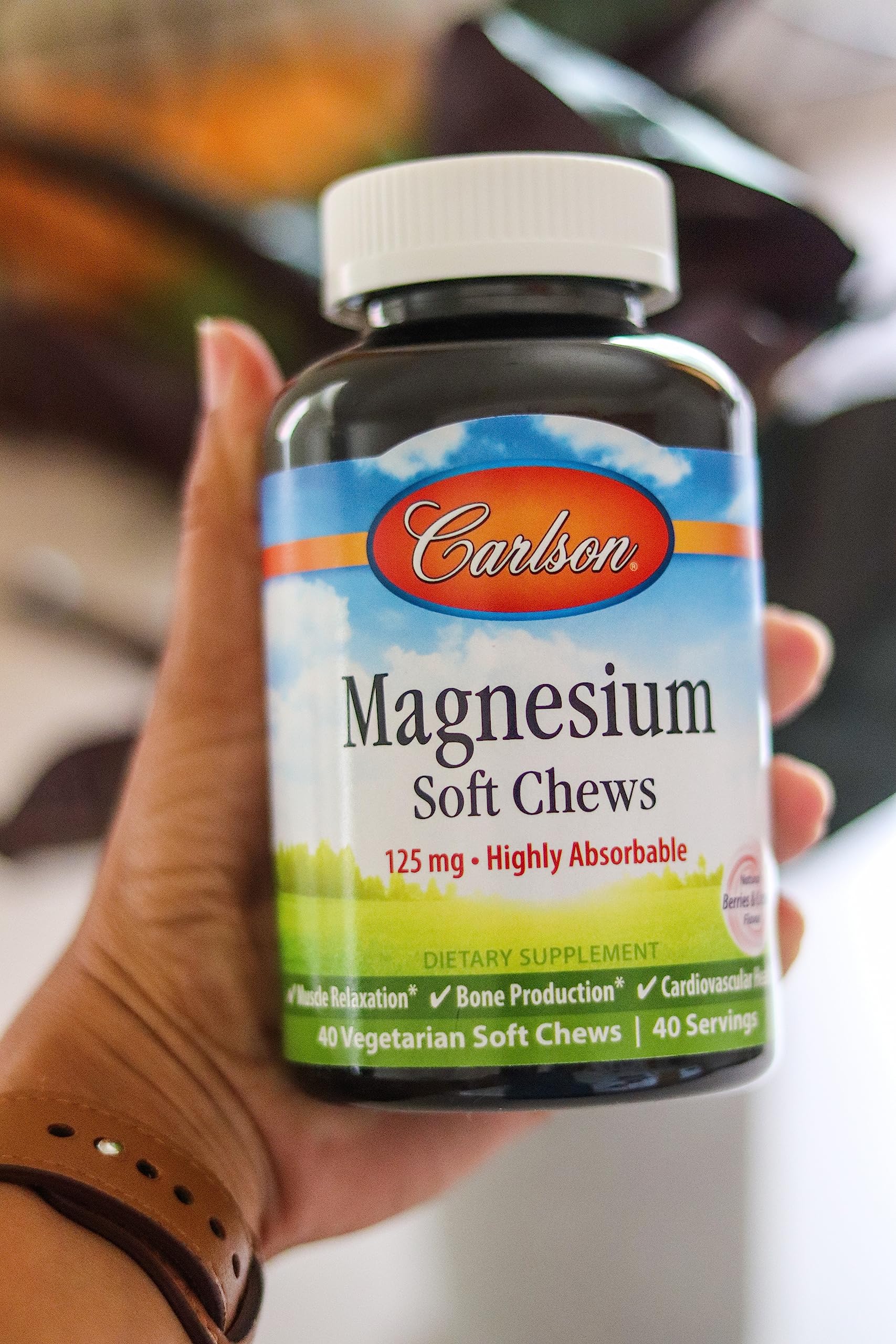 Foto 6 pulgar | Magnesio Carlson Bayas y Crema 125 mg - Venta Internacional