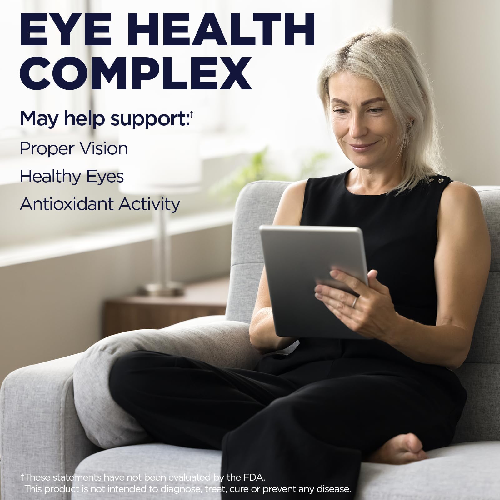 Foto 4 pulgar | Suplementos Kal Fórmula Ocular Plus para Adultos 60 Tabletas - Venta Internacional