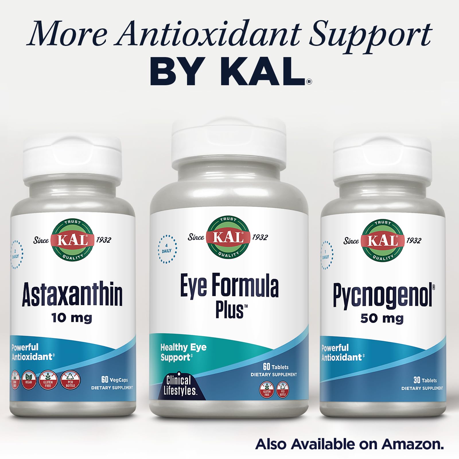 Foto 7 pulgar | Suplementos Kal Fórmula Ocular Plus para Adultos 60 Tabletas - Venta Internacional