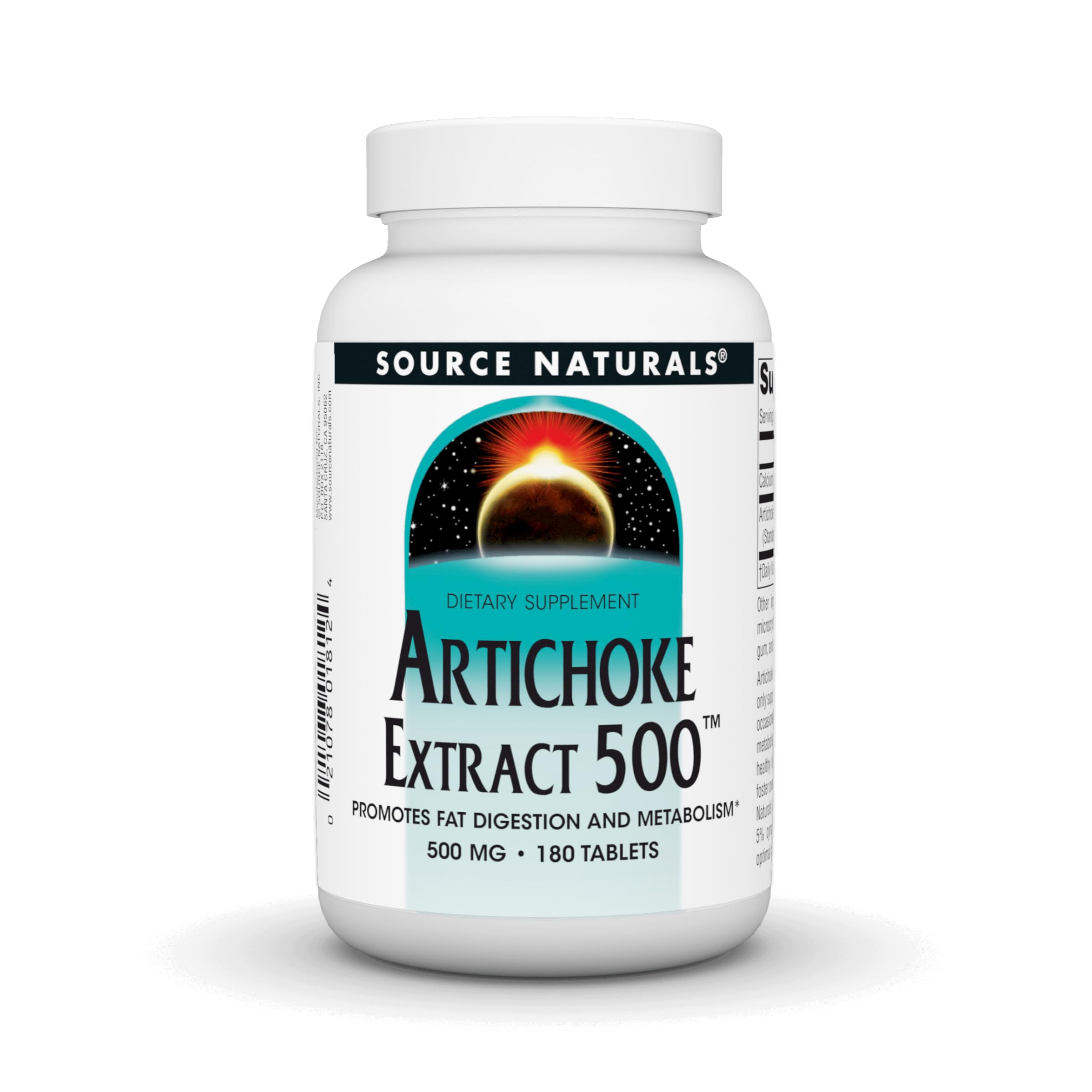 Foto 2 pulgar | Extracto de Alcachofa Supplement Source Naturals 500 Mg 180 Comprimidos - Venta Internacional