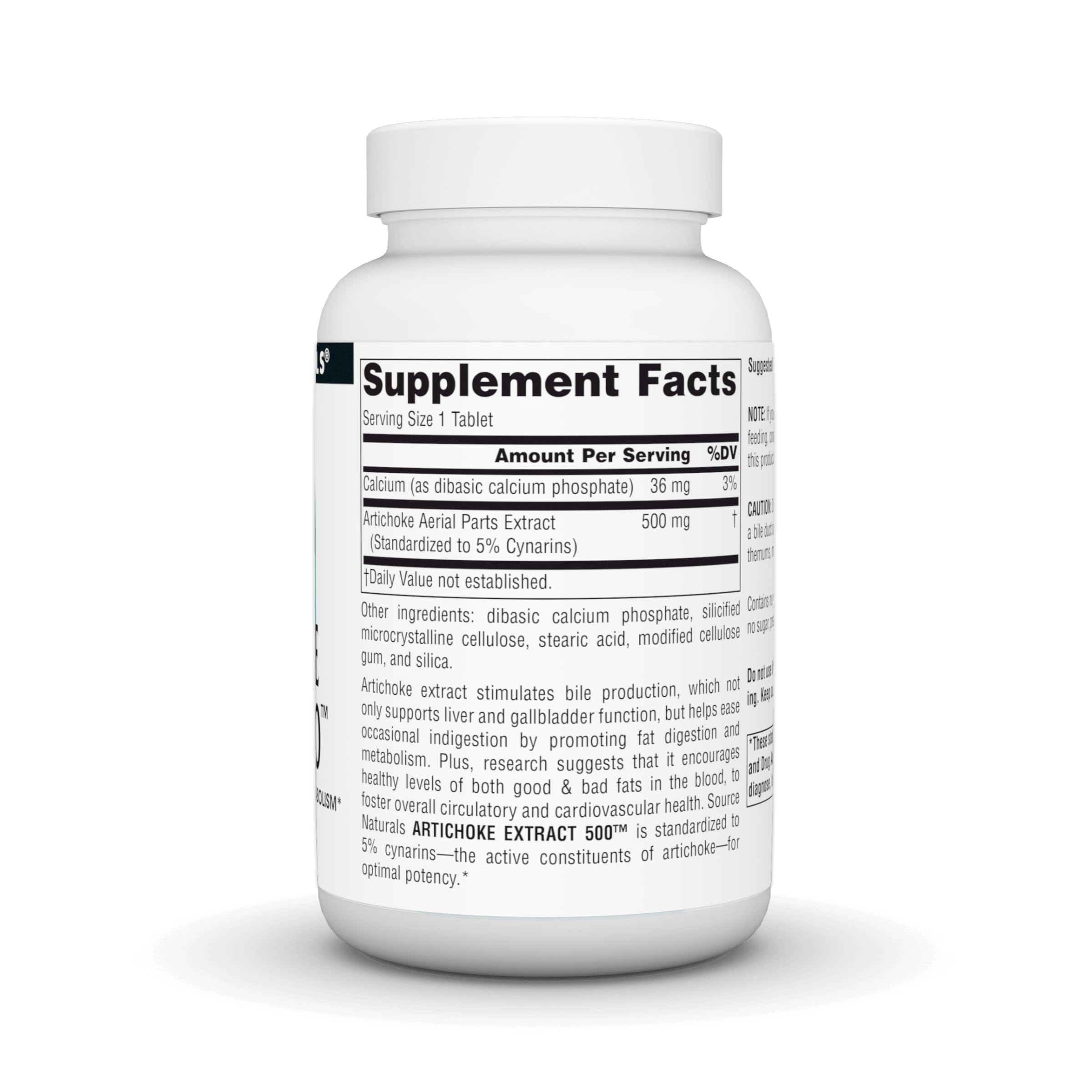 Foto 3 pulgar | Extracto de Alcachofa Supplement Source Naturals 500 Mg 180 Comprimidos - Venta Internacional
