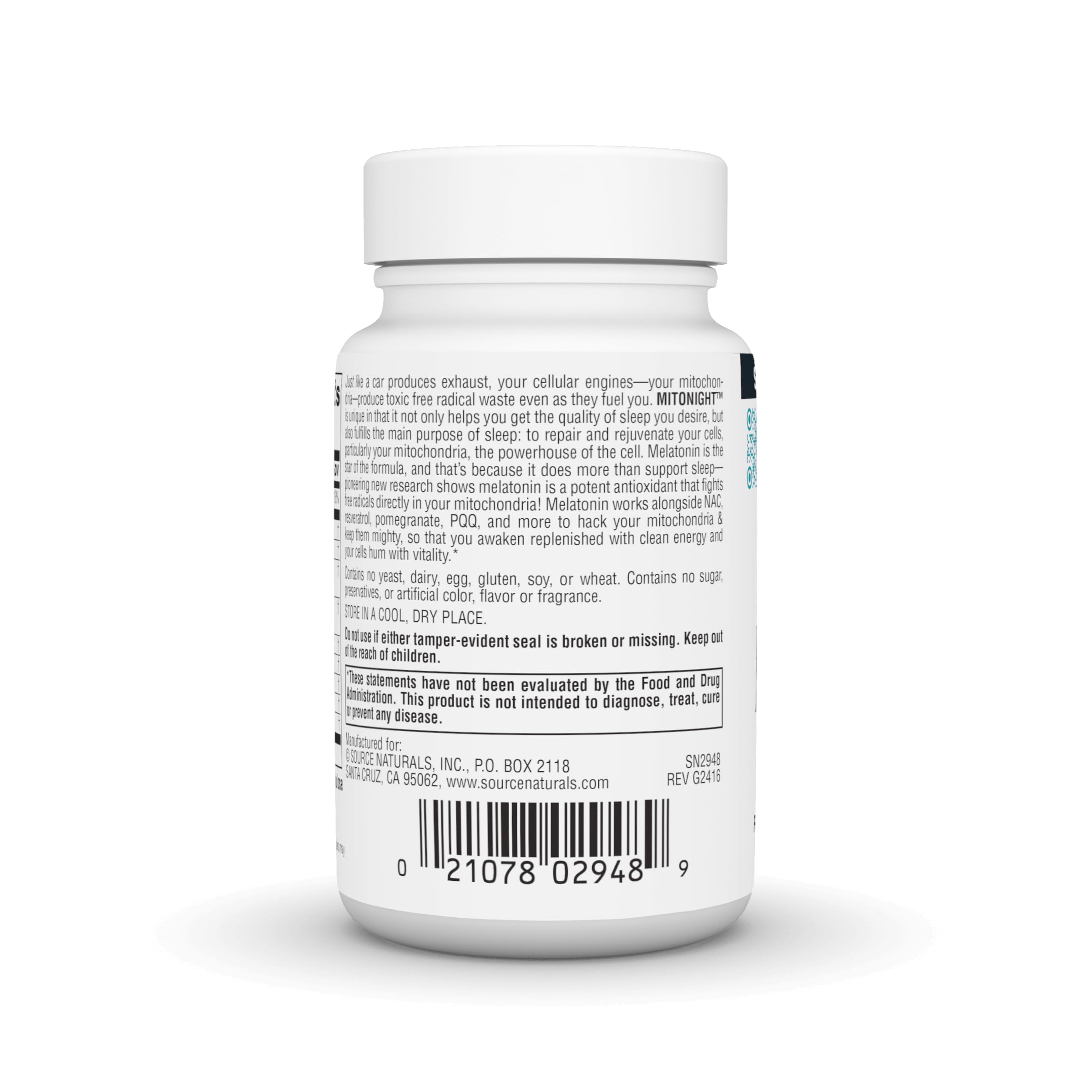 Foto 4 pulgar | Suplemento Source Naturals Mitonight con Melatonina 30 Cápsulas - Venta Internacional