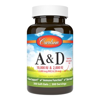 Foto 1 | Suplemento Alimenticio Carlson A & D 10000 Ui Vitamina A y D - Venta Internacional