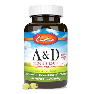 Foto 2 | Suplemento Alimenticio Carlson A & D 10000 Ui Vitamina A y D - Venta Internacional