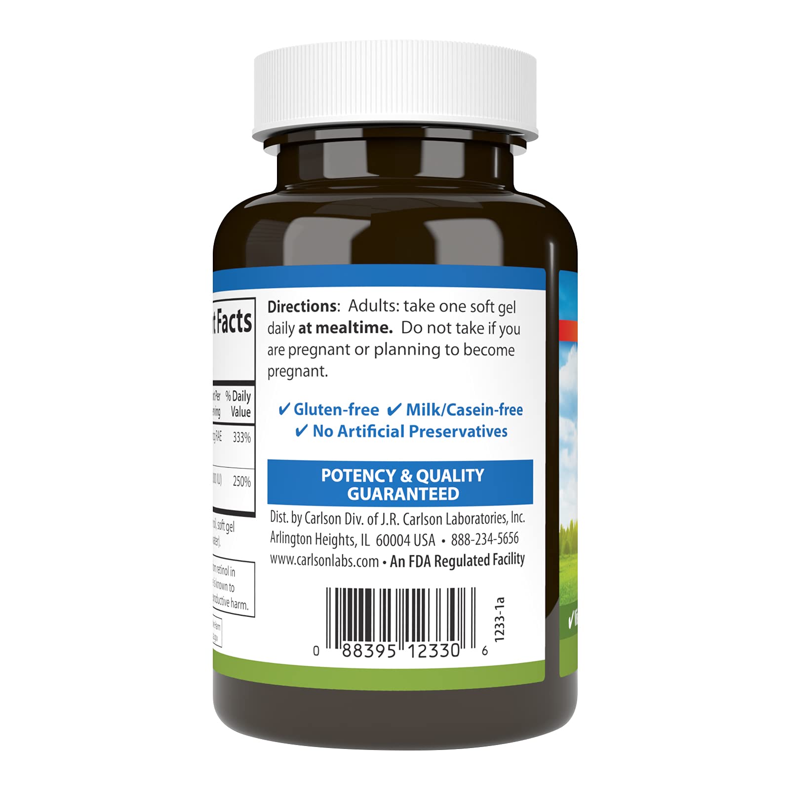 Foto 5 pulgar | Suplemento Alimenticio Carlson A & D 10000 Ui Vitamina A y D - Venta Internacional