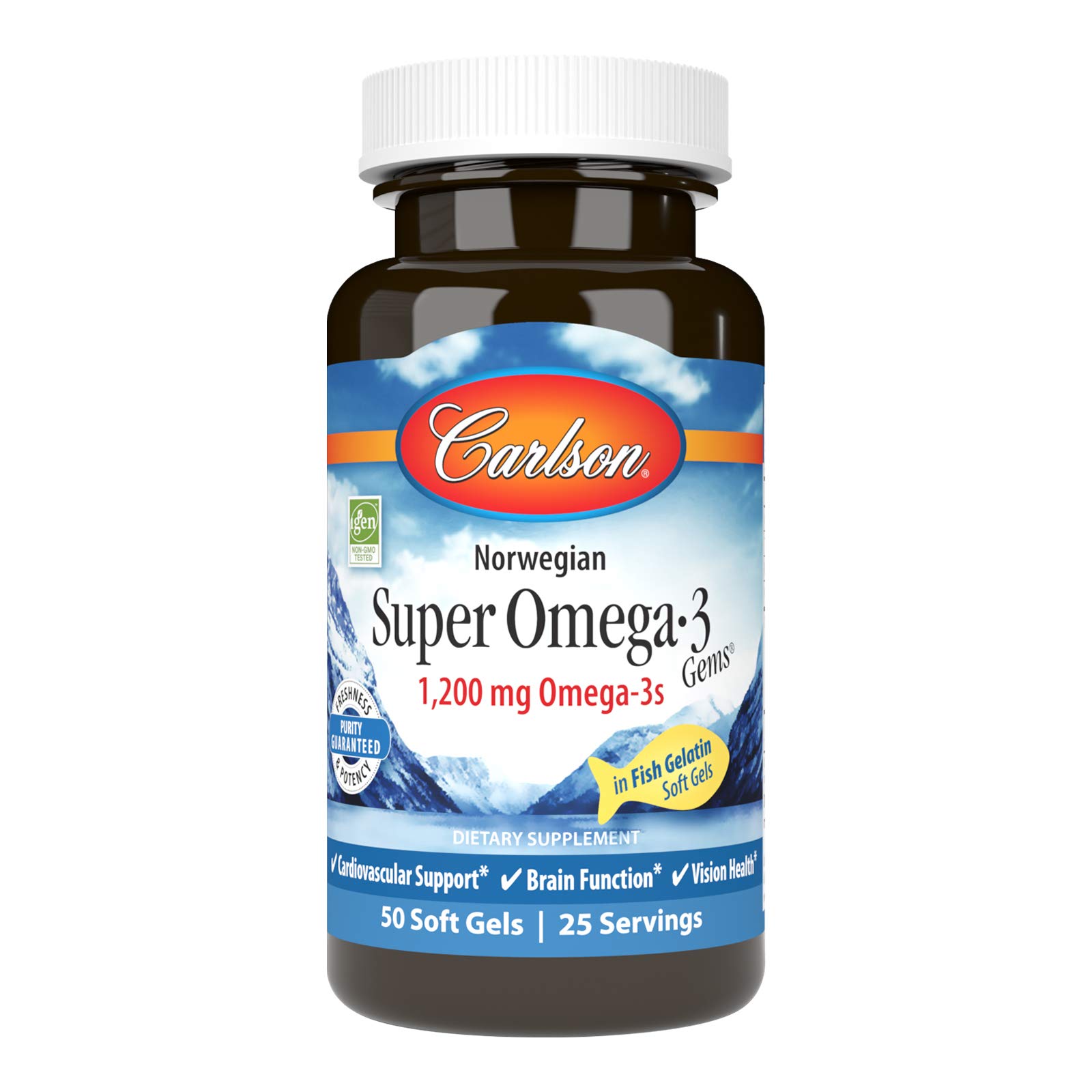 Foto 2 pulgar | Suplemento Alimenticio Carlson Super Omega-3 Gems 50 Cápsulas - Venta Internacional