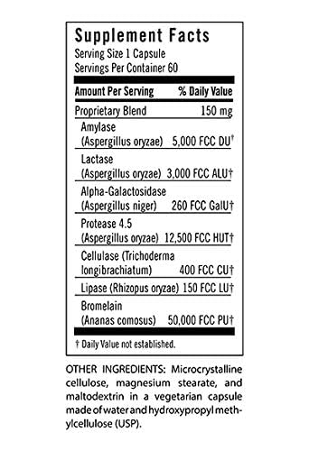 Foto 3 pulgar | Suplemento Flora Immediate Support Para Enzimas Digestivas 60 Cápsulas - Venta Internacional