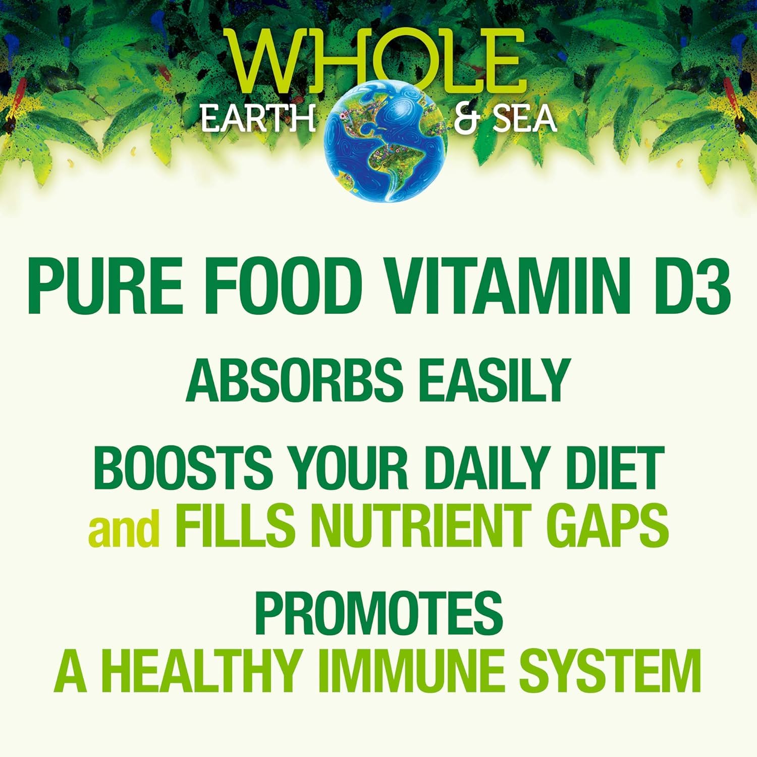 Foto 4 pulgar | Vitamina D3 Natural Factors Whole Earth & Sea 60 Cápsulas - Venta Internacional