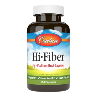 Foto 1 | Suplemento Alimenticio Carlson Hi-Fiber Psyllium Husk 3g 100 Cápsulas - Venta Internacional