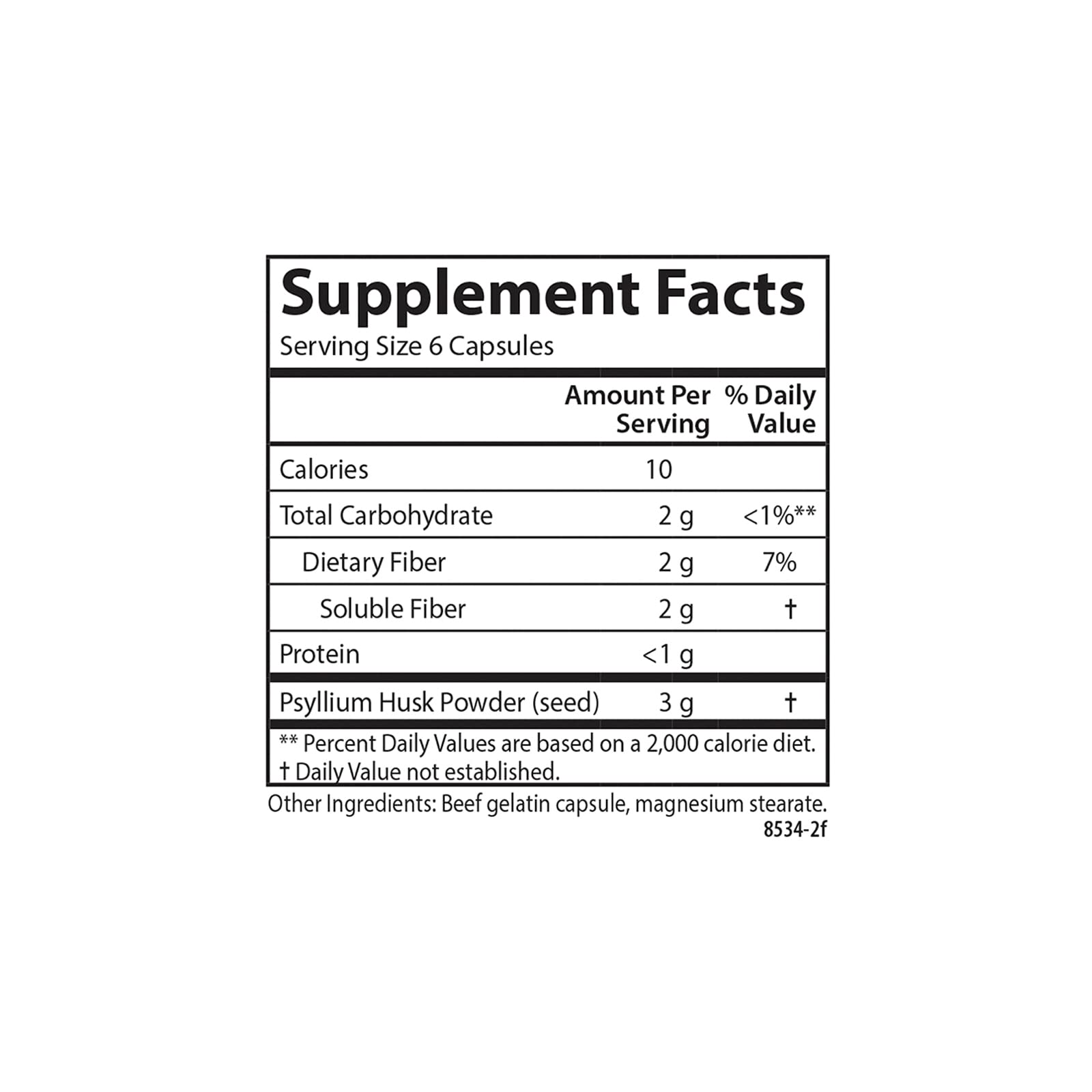 Foto 5 pulgar | Suplemento Alimenticio Carlson Hi-Fiber Psyllium Husk 3g 100 Cápsulas -  Venta Internacional