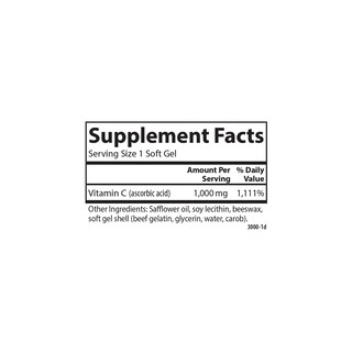 Foto 5 | Suplemento Alimenticio Carlson C-Gel de Vitamina C 1000 mg 60 Cápsula - Venta Internacional