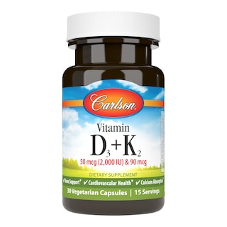 Foto 1 | Suplemento Alimenticio Carlson Vitamina D3 + K2 5