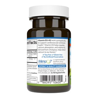 Foto 3 | Suplemento Alimenticio Carlson Vitamina D3 + K2 5