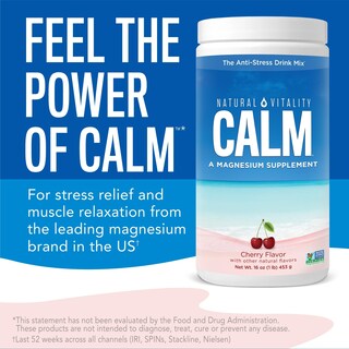 Foto 2 | Suplemento de Magnesio Natural Vitality Calm Cherry 226 g- Venta Internacional