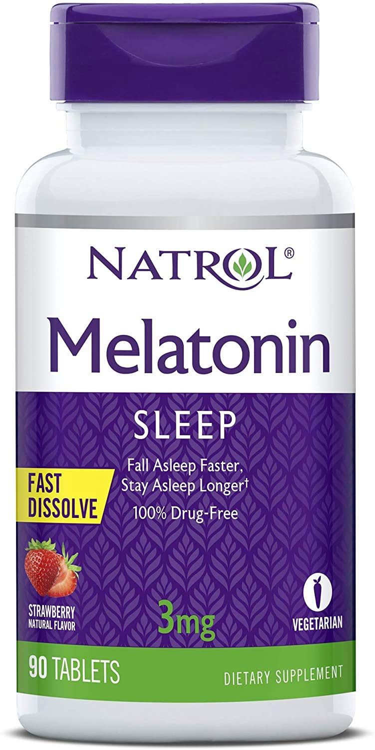 Foto 2 pulgar | Suplemento Alimenticio Natrol Melatonin 3 Mg Fresa 90 Tabletas - Venta Internacional