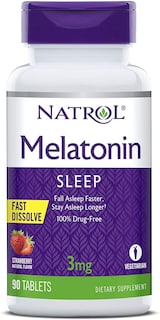 Foto 1 | Suplemento Alimenticio Natrol Melatonin 3 Mg Fresa 90 Tabletas - Venta Internacional