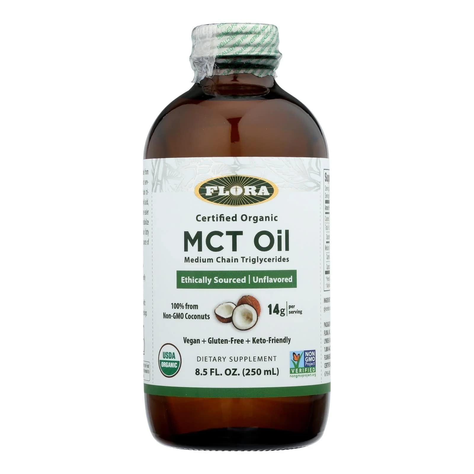 Foto 2 pulgar | Aceite Mct Flora 250 ml-Venta Internacional