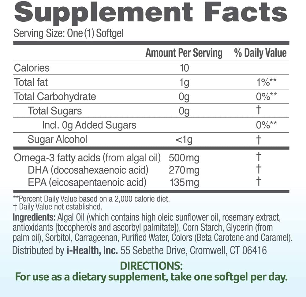 Foto 7 pulgar | Omega-3 Ovega-3 90 Cáposulas-Venta Internacional