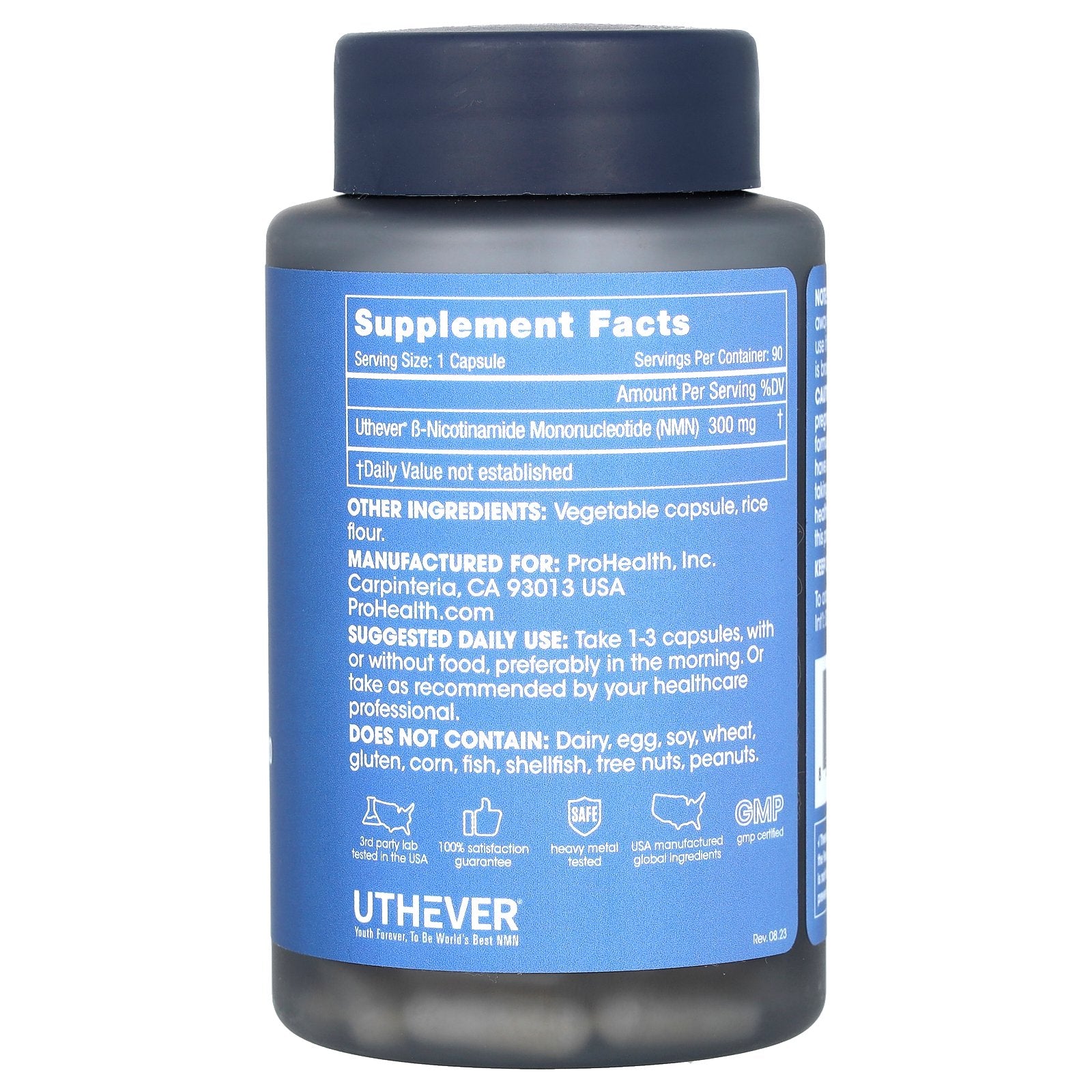 Foto 3 pulgar | Suplemento Prohealth Longevity Nmn Pro 300 300 Mg 90 Cápsulas - Venta Internacional.