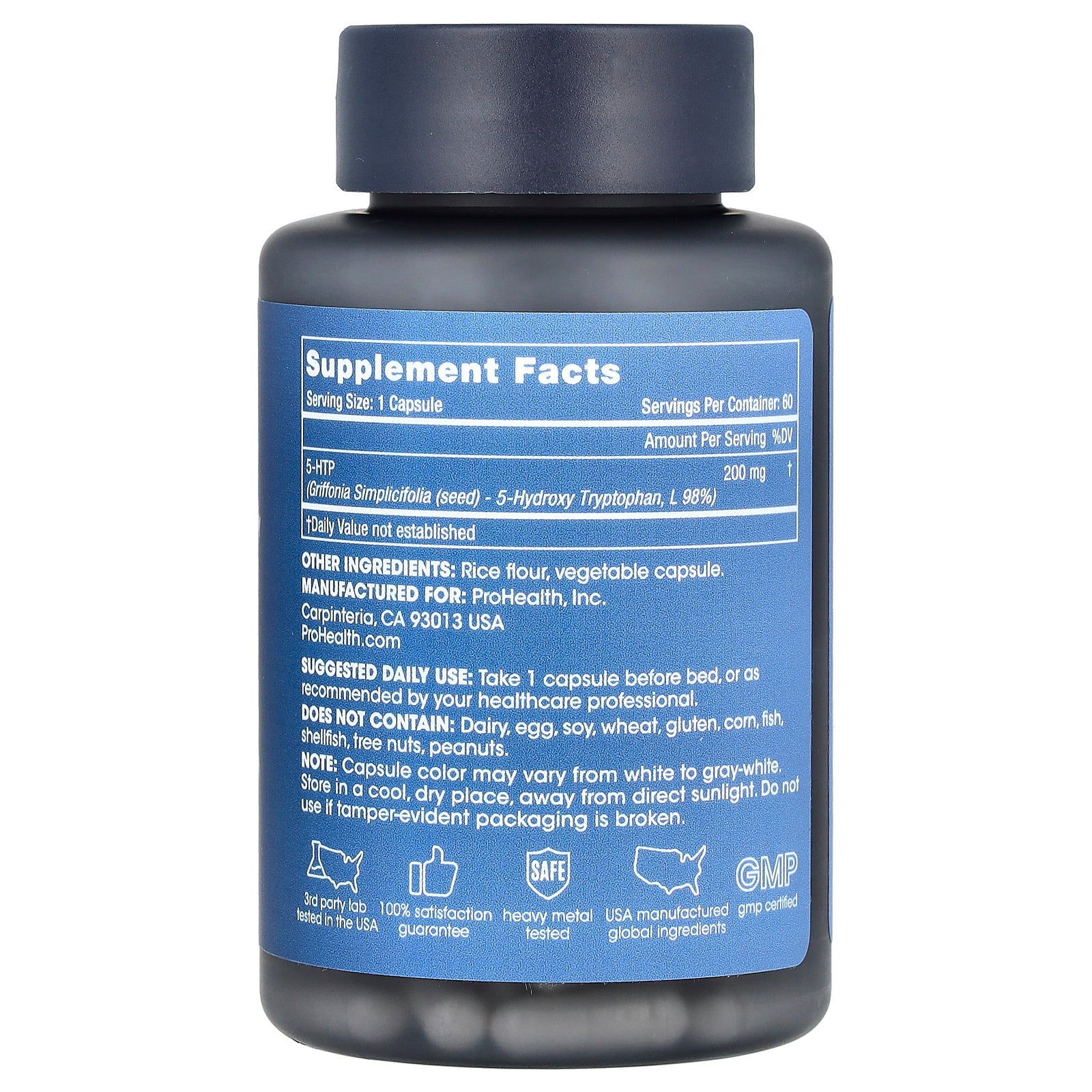 Foto 3 pulgar | Suplemento Prohealth Longevity 5-htp Extra Strength 200 Mg - Venta Internacional.