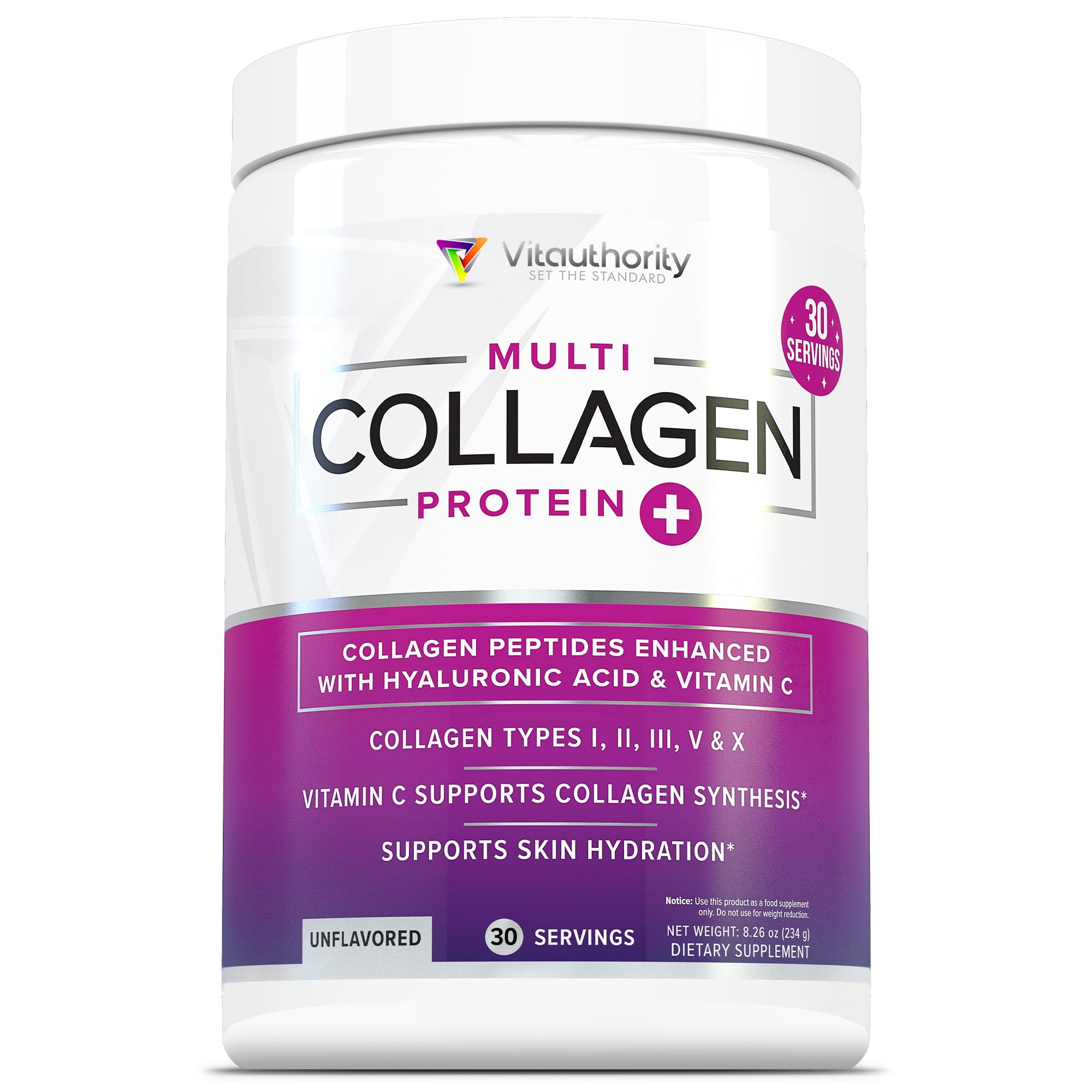 Foto 2 pulgar | Colágeno En Polvo Vitauthority Multi Peptides 30 Porciones - Venta Internacional.