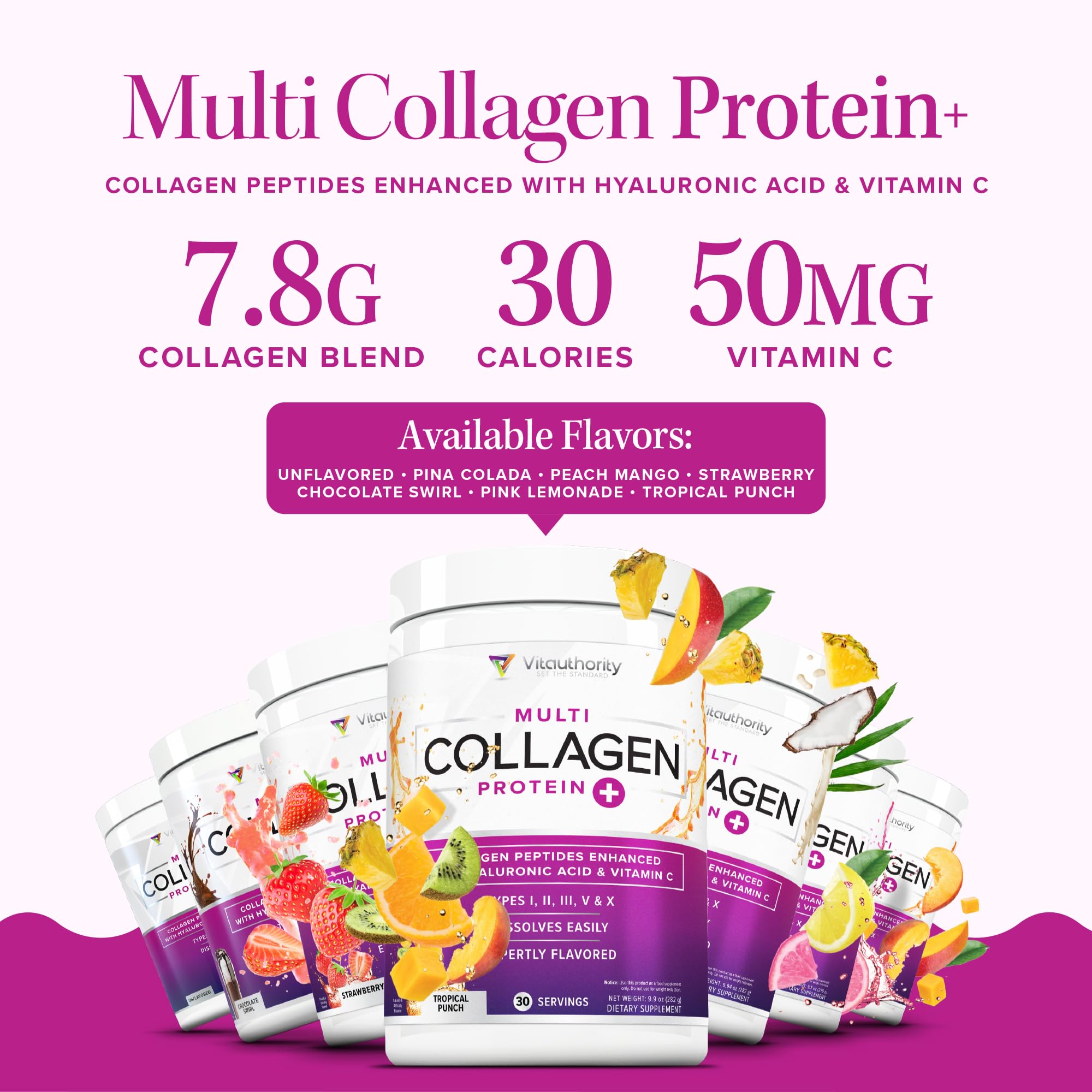 Foto 4 pulgar | Colágeno En Polvo Vitauthority Multi Peptides 30 Porciones - Venta Internacional.
