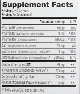 Foto 2 | Suplemento Weider Prime Testosterone Support 120 Cápsulas - Venta Internacional.