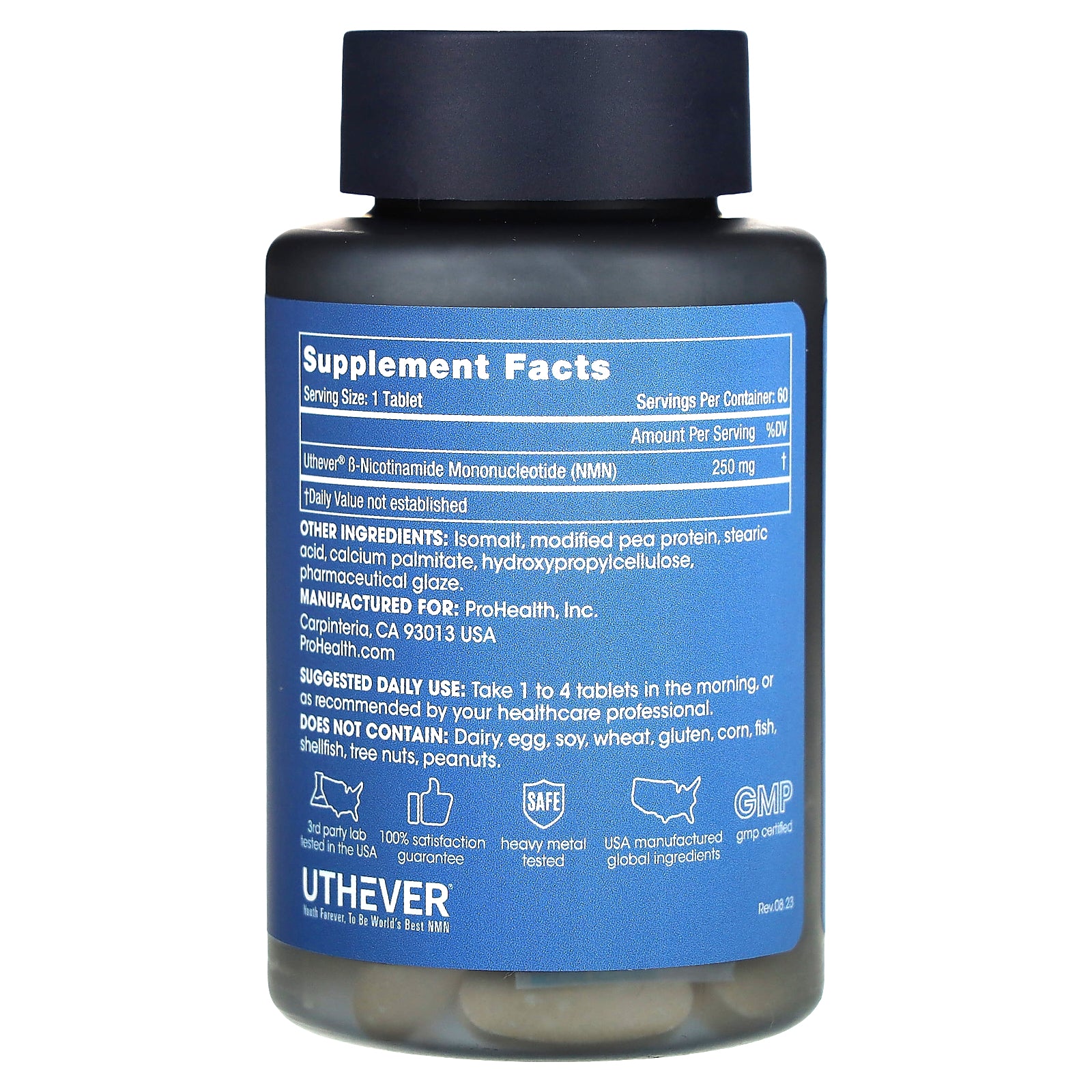 Foto 2 | Suplemento Prohealth Longevity Nmn Pro 250 250 Mg 60 Comprimidos - Venta Internacional.
