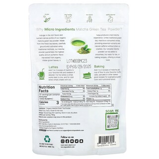 Foto 2 | Microingredientes De Té Matcha Verde Orgánico 454 G - Venta Internacional.