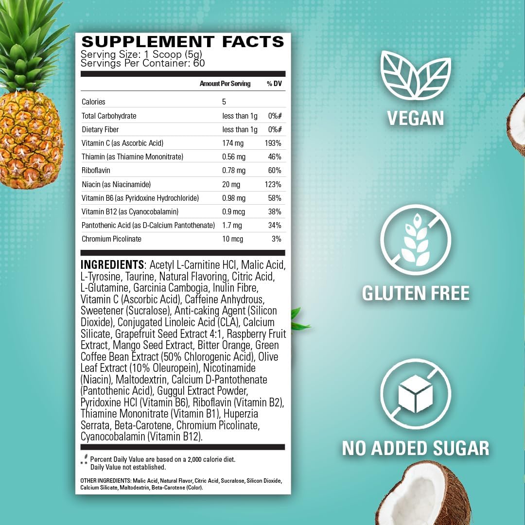 Foto 3 pulgar | Polvo Para Antes Del Entrenamiento Ehp Labs Oxyshred Con L De Glutamina Y Carnitina - Venta Internacional.