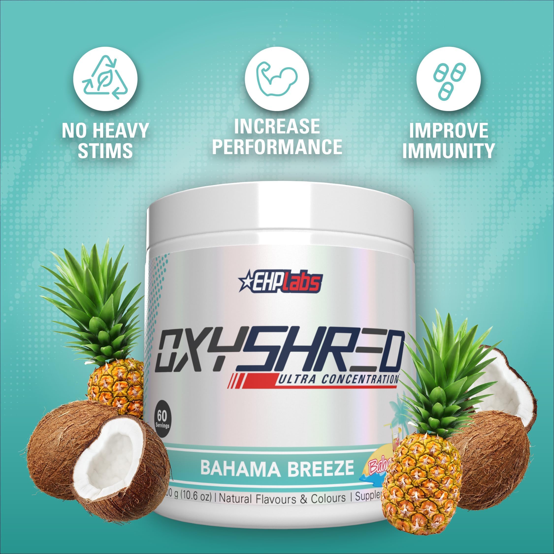 Foto 5 pulgar | Polvo Para Antes Del Entrenamiento Ehp Labs Oxyshred Con L De Glutamina Y Carnitina - Venta Internacional.