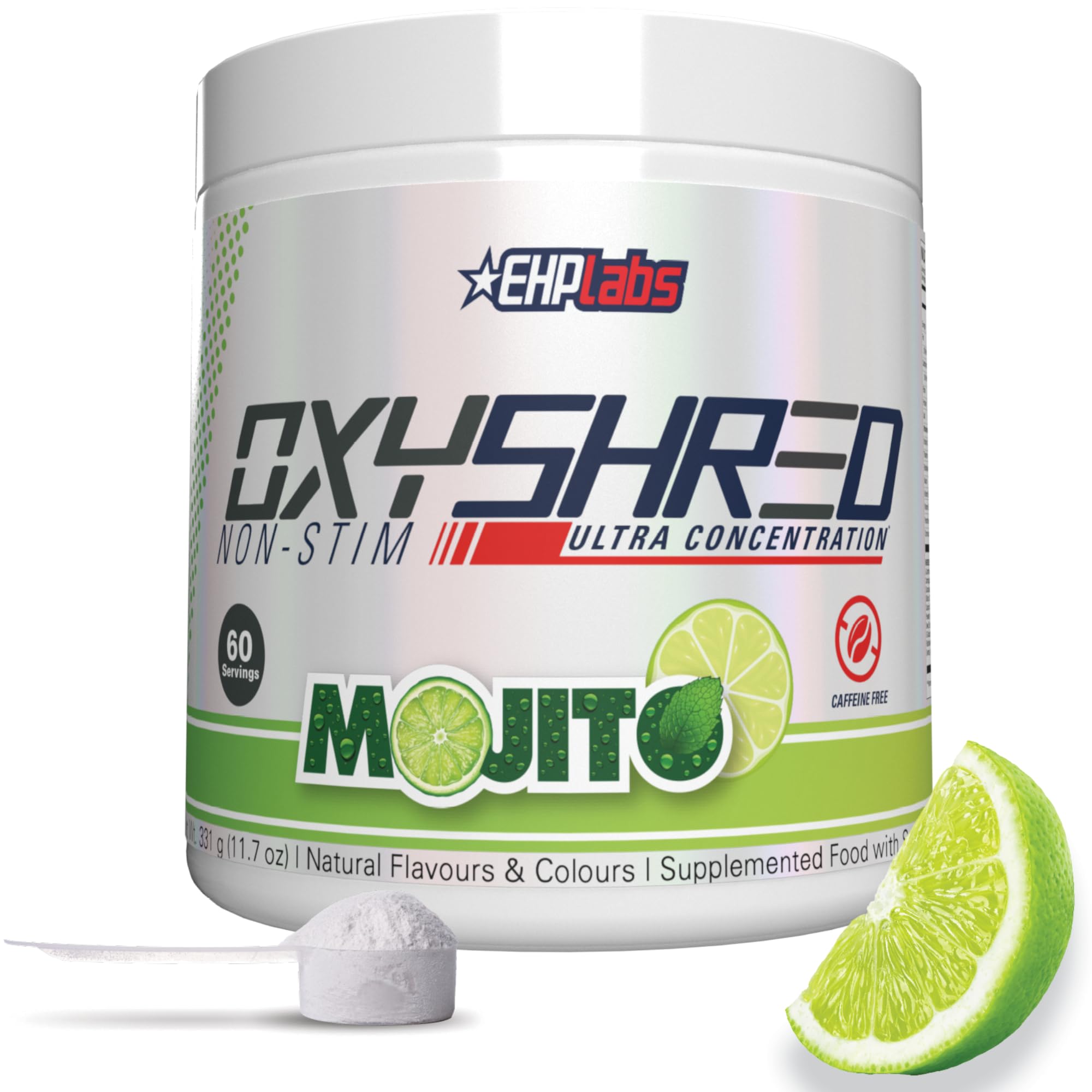 Foto 1 | Polvo Para Antes Del Entrenamiento Ehp Labs Oxyshred  No Estimulante  60 Porciones - Venta Internacional.