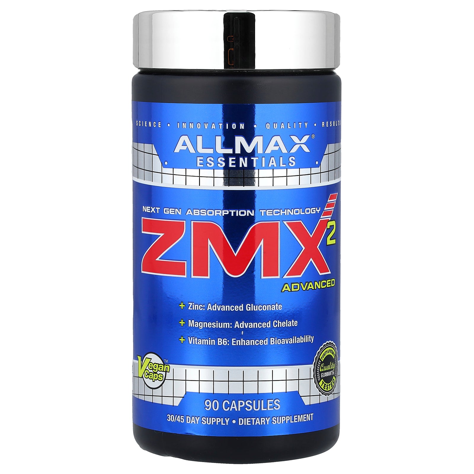 Foto 2 pulgar | Suplemento Allmax Zmx2 Advanced 90 Cápsulas - Venta Internacional.