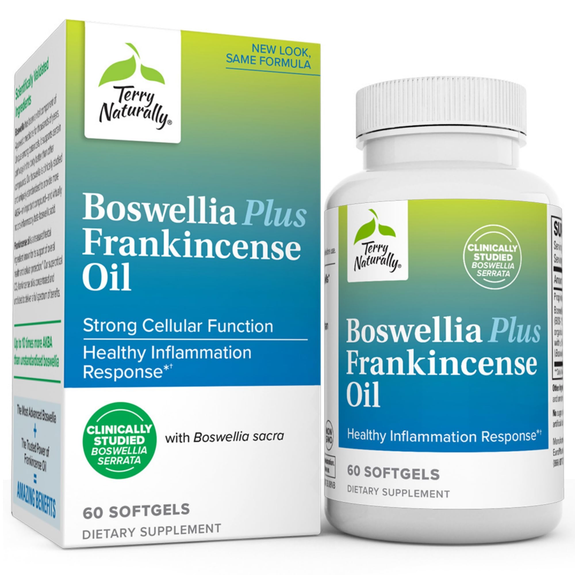 Foto 1 | Suplemento de Aceite de Incienso Terry Naturally Boswellia Plus 60 Softgels - Venta Internacional