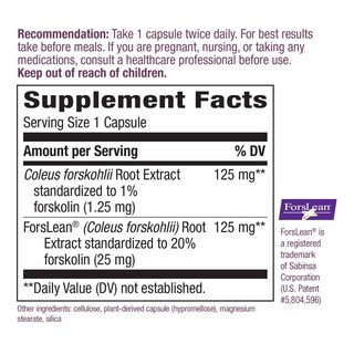 Foto 5 | Suplemento Alimenticio Nature's Way Forskohlii 60 Cápsulas - Venta Internacional