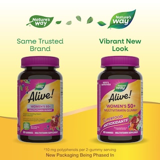 Foto 2 | Gomitas Nature's Way Alive 50+ Multivitamínico 60 Unidades - Venta Internacional