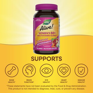 Foto 4 | Gomitas Nature's Way Alive 50+ Multivitamínico 60 Unidades - Venta Internacional