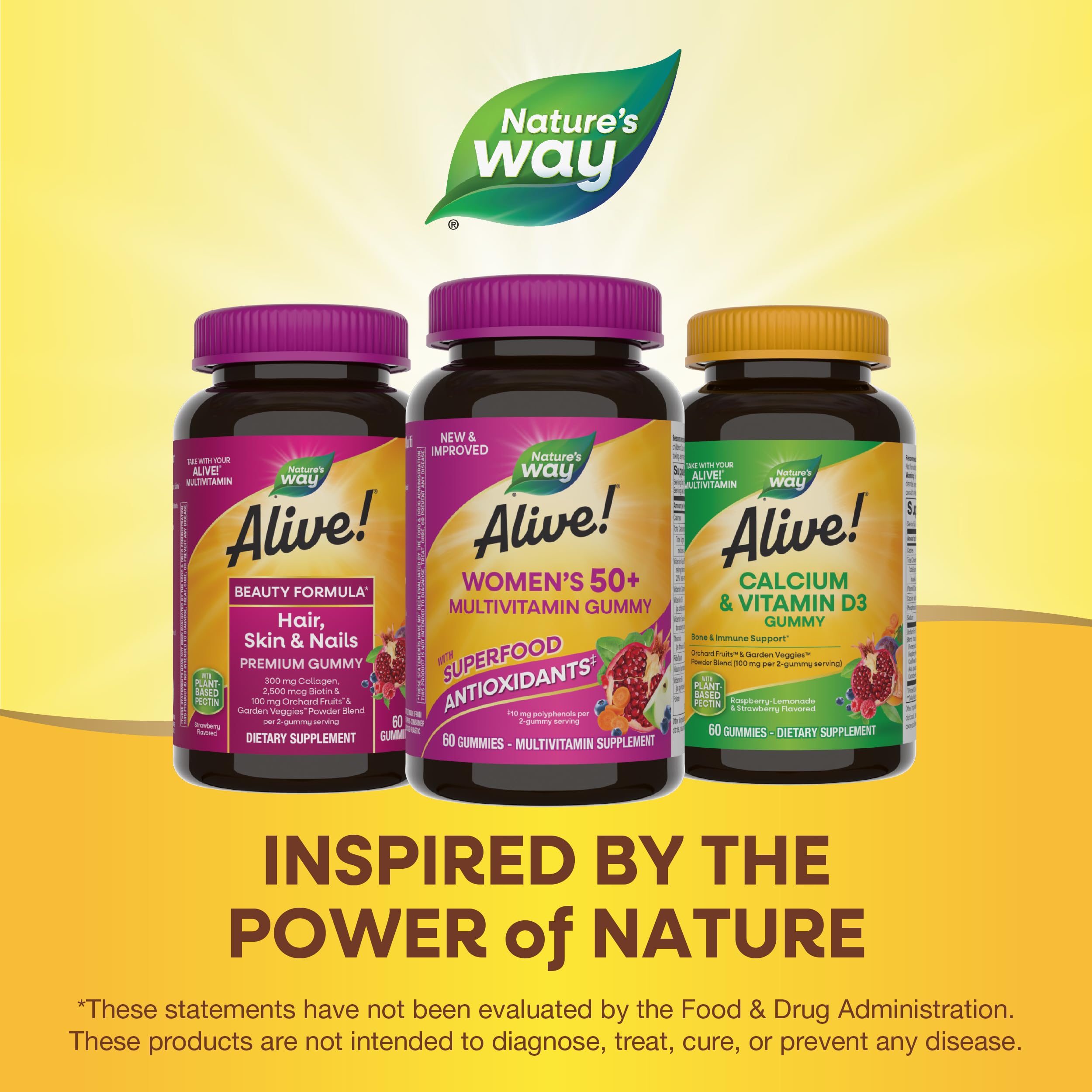 Foto 8 pulgar | Gomitas Nature's Way Alive 50+ Multivitamínico 60 Unidades - Venta Internacional
