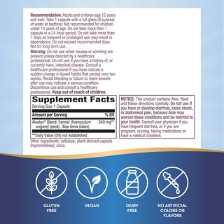 Foto 4 | Suplemento Alimenticio Nature's Way Aloelax Premium Blend 100 Cápsulas - Venta Internacional