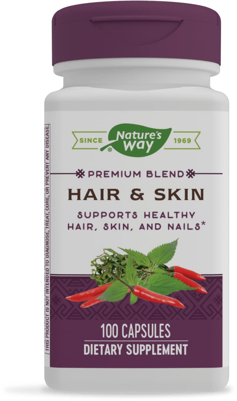 Foto 2 pulgar | Suplemento Alimenticio Nature's Way Premium Blend Hair & Skin 100 Cápsulas - Venta Internacional