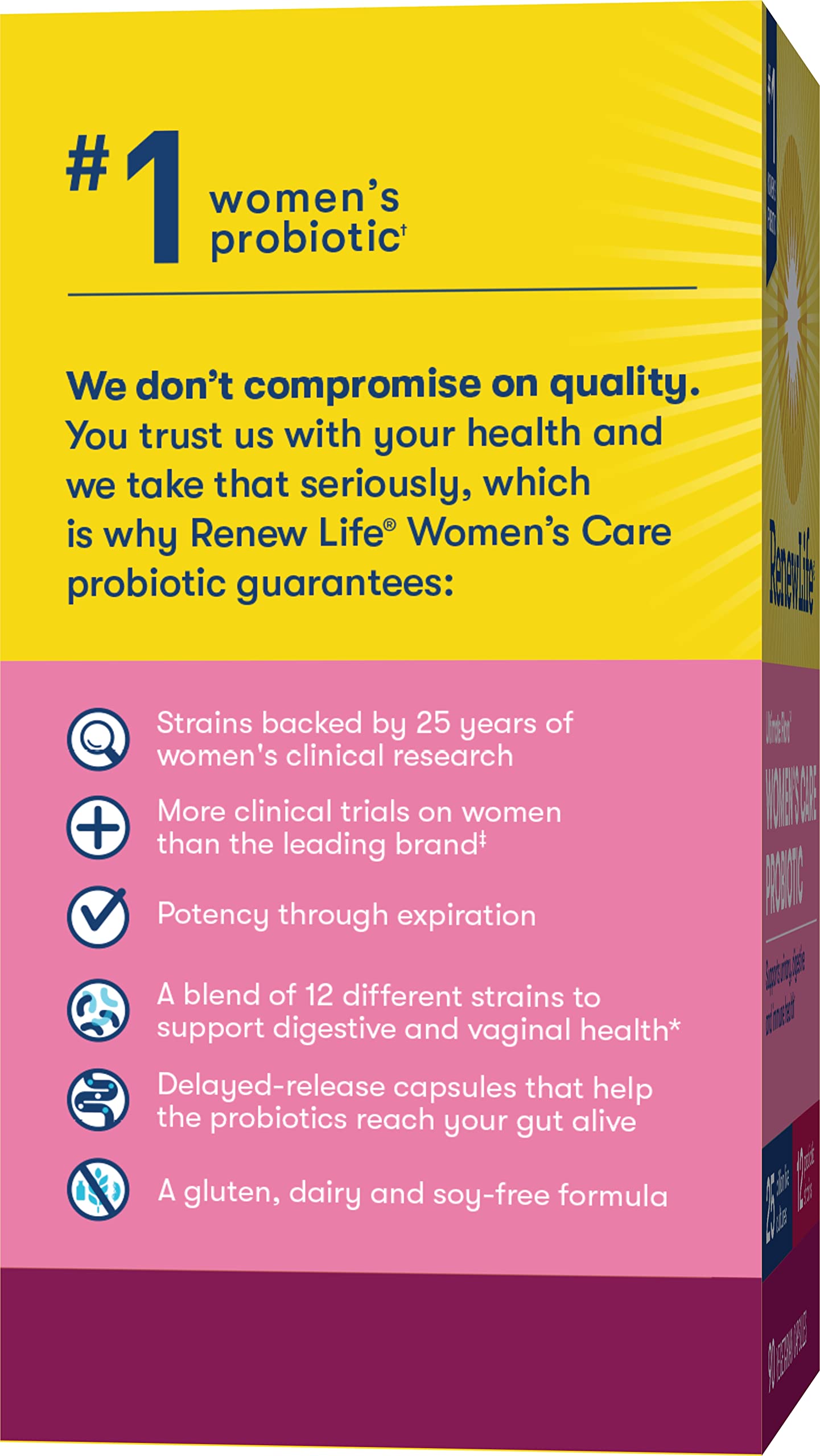 Foto 7 | Probiotic Renew Life Ultimate Flora Para El Cuidado De La Mujer  25 G Cfu - Venta Internacional.