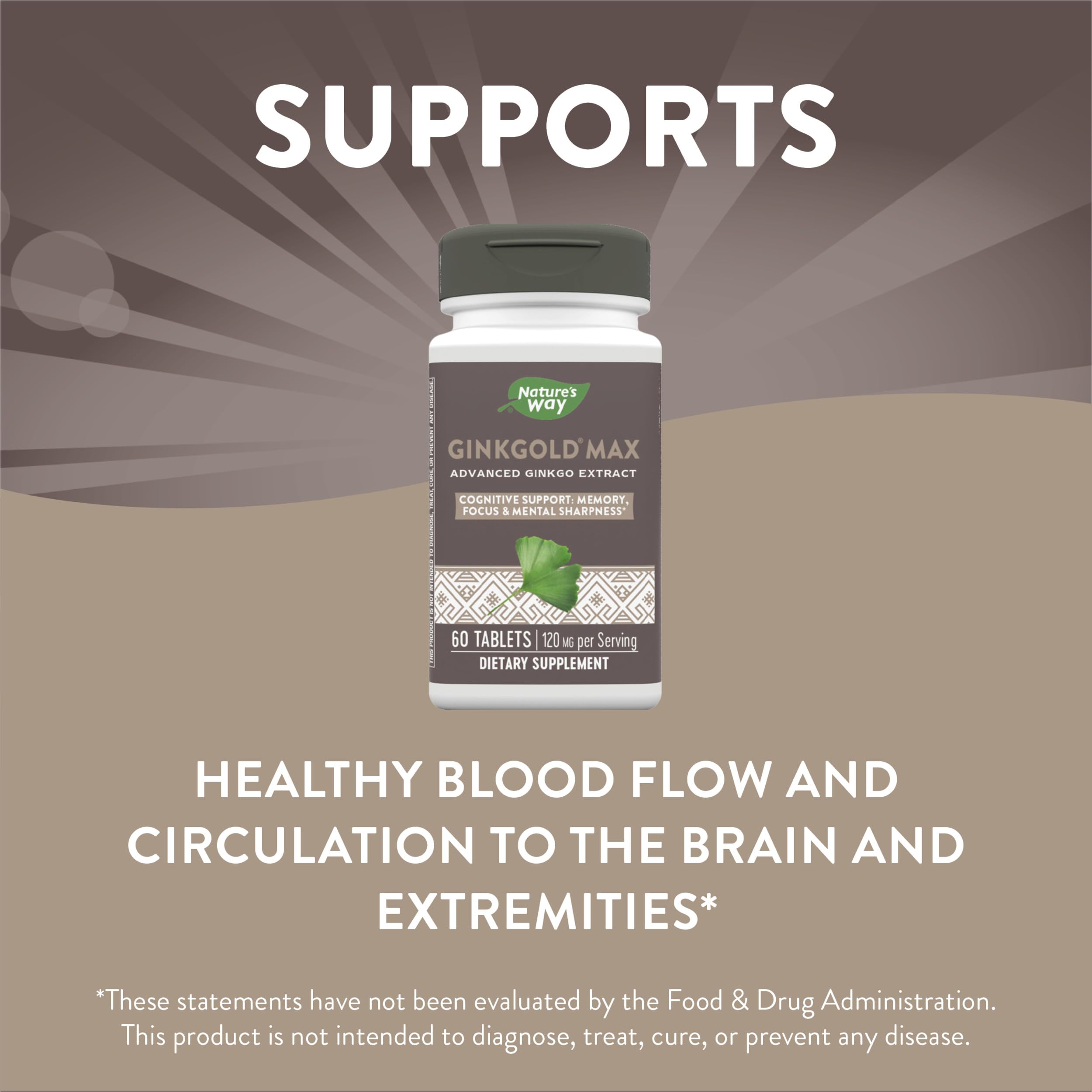 Foto 4 pulgar | Suplemento Aalimenticio Nature's Way Ginkgold Max Advanced 60 Capsulas - Venta Internacional
