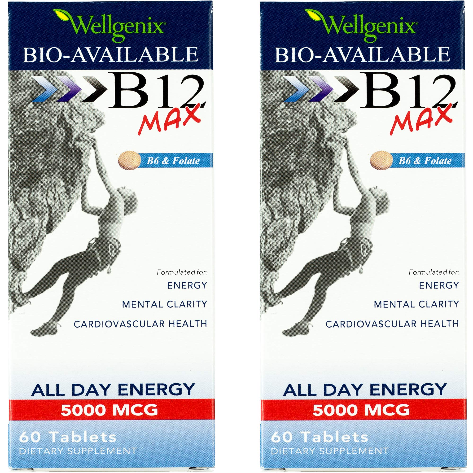 Foto 2 pulgar | Suplemento Wellgenix Bio-disponible Sublingual B12 Max X120 - Venta Internacional.