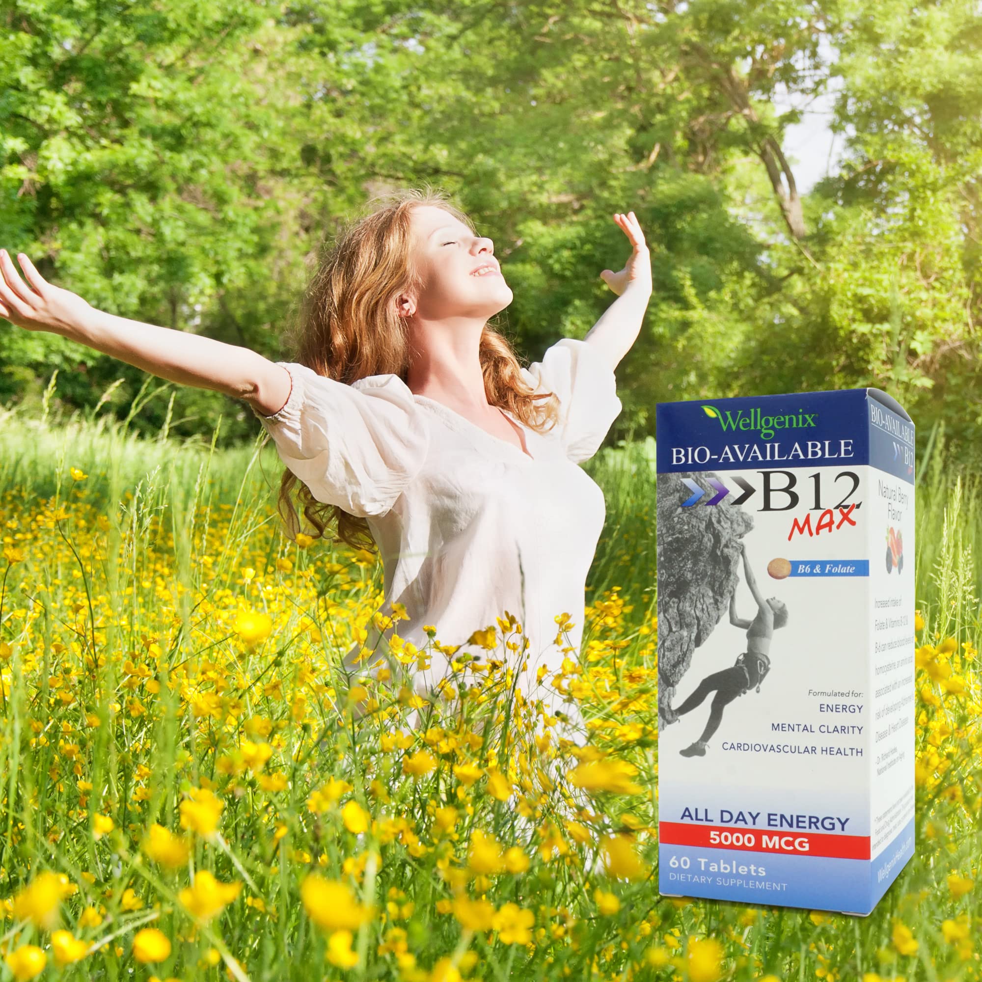 Foto 8 pulgar | Suplemento Wellgenix Bio-disponible Sublingual B12 Max X120 - Venta Internacional.